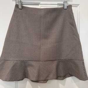 Little Moon Black and White A-Line Skirt